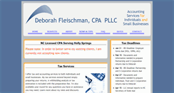 Desktop Screenshot of fleischmancpa.com